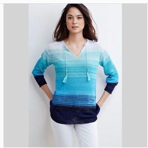 J. Jill Ombré Linen Sweater Size XL